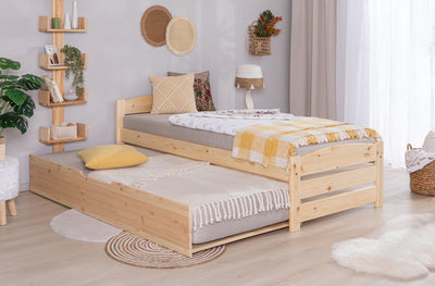 Stauraumbett Seniorenbett "Loni" 90x200 Kiefer massiv