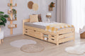 Stauraumbett Seniorenbett "Loni" 90x200 Kiefer massiv