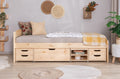 Stauraumbett Seniorenbett "Loni" 90x200 Kiefer massiv