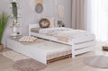 Stauraumbett Seniorenbett "Loni" 90x200 Kiefer massiv