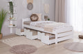 Stauraumbett Seniorenbett "Loni" 90x200 Kiefer massiv