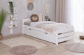 Stauraumbett Seniorenbett "Loni" 90x200 Kiefer massiv