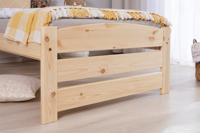Stauraumbett Seniorenbett "Loni" 90x200 Kiefer massiv