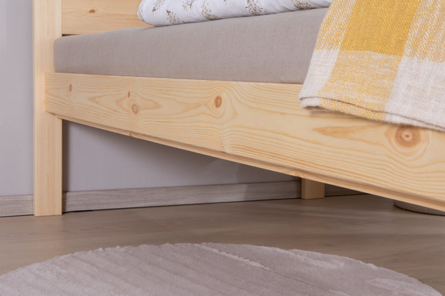 Stauraumbett Seniorenbett "Loni" 90x200 Kiefer massiv