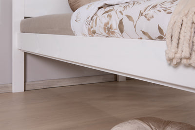 Stauraumbett Seniorenbett "Loni" 90x200 Kiefer massiv