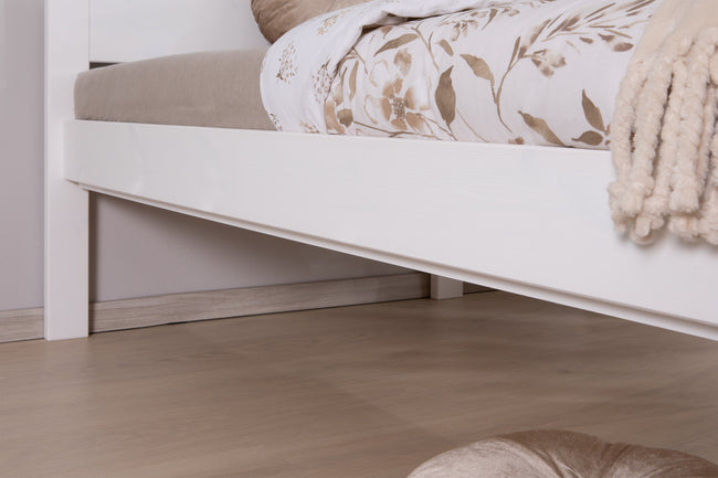 Stauraumbett Seniorenbett "Loni" 120x200 Kiefer massiv