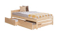 Stauraumbett Seniorenbett "Loni" 120x200 Kiefer massiv