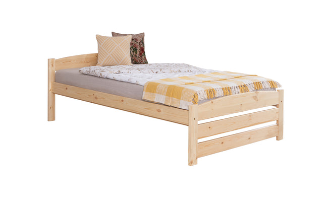 Stauraumbett Seniorenbett "Loni" 120x200 Kiefer massiv
