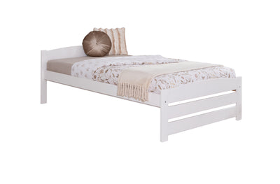 Stauraumbett Seniorenbett "Loni" 120x200 Kiefer massiv