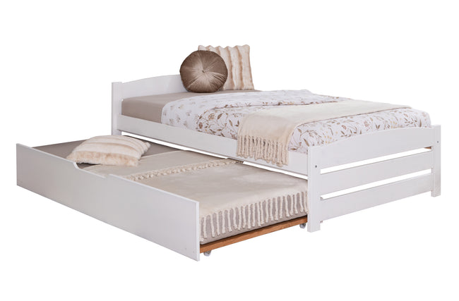 Stauraumbett Seniorenbett "Loni" 120x200 Kiefer massiv