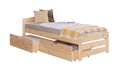 Stauraumbett Seniorenbett "Loni" 90x200 Kiefer massiv