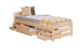 Stauraumbett Seniorenbett "Loni" 90x200 Kiefer massiv