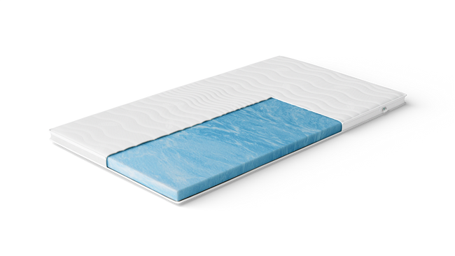 Topper "Gelschaum MEMORY" RG 55 mit TENCEL™ oder FRESH+ Bezug