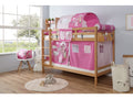 Etagenbett "Rene" 90x200 Buche massiv Natur - TiCAA Kindermöbel