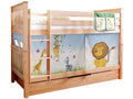 Etagenbett "Sammy" 90x200 Buche massiv Natur - TiCAA Kindermöbel