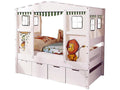 Hausbett MINI 80x160 cm komplett Set inkl. 4 Schubkästen + Matratze + Rollroste