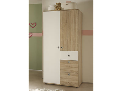 kleiderschrank-2-türig-milu-sonoma-weiß-ticaa