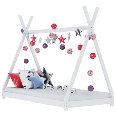 Tipi Kinderbett "Inka" inkl. Lattenrost 90x200 cm Kiefer massiv