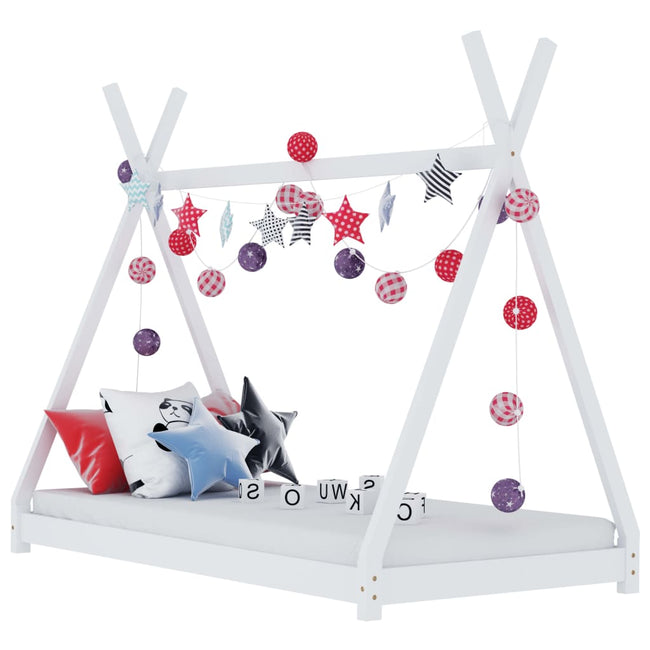 Tipi Kinderbett "Inka" inkl. Lattenrost 90x200 cm Kiefer massiv