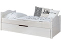 Einzelbett "Leni" 100x200 Kiefer massiv - mit Zusatzbett - TiCAA Kindermöbel