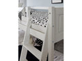 Rutschbett "Ekki" Vertikal 90x200 Buche massiv Weiß