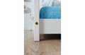 Kinderbett Hausbett "Kaya" inkl. Rollrost 90x200 Kiefer massiv weiß