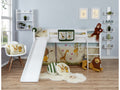 Rutschbett "Ekki" Country 90x200 Buche massiv Weiß