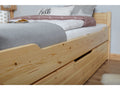 Doppelbett "Leni" 140x200 Kiefer massiv - mit Zusatzbett