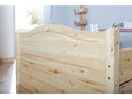 Doppelbett "Leni" 140x200 Kiefer massiv - mit Zusatzbett