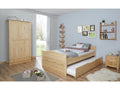 Doppelbett "Leni" 140x200 Kiefer massiv - mit Zusatzbett