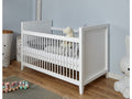 Babyzimmer "Rosa" 4-teilig Kiefer Weiß  gewachst - TiCAA Kindermöbel
